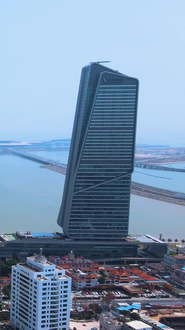 珠海仁恒中心广场城市建筑地标航拍视频的预览图