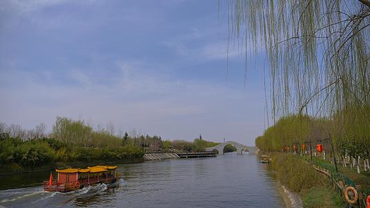 西安汉城湖风景区实拍素材视频的预览图