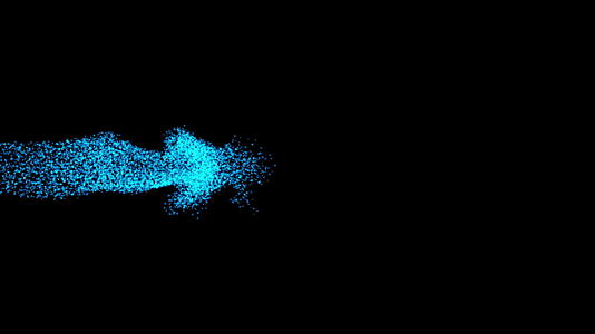 粒子在黑色背景上缓慢飞行视频的预览图