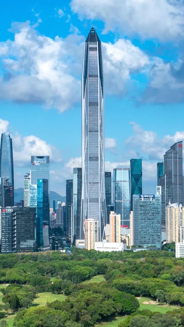 延迟深圳城市cbd最高建筑平安大厦视频的预览图