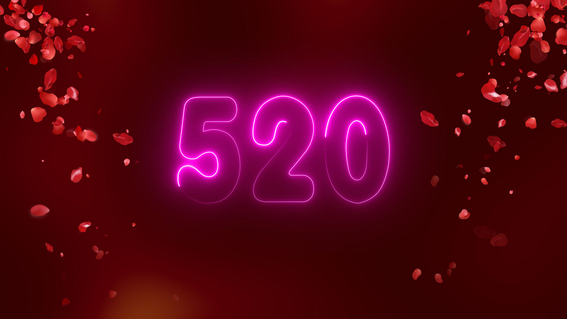 520红心玫瑰爱情表白背景视频的预览图