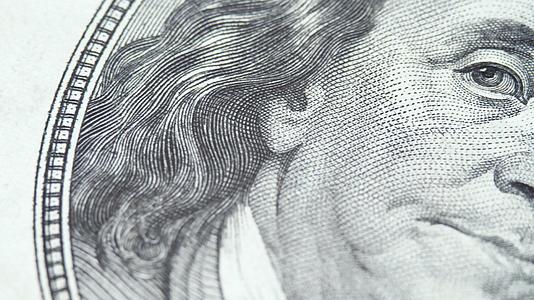 我们总统本雅明·弗兰克林的肖像使用100美元的钞票视频的预览图