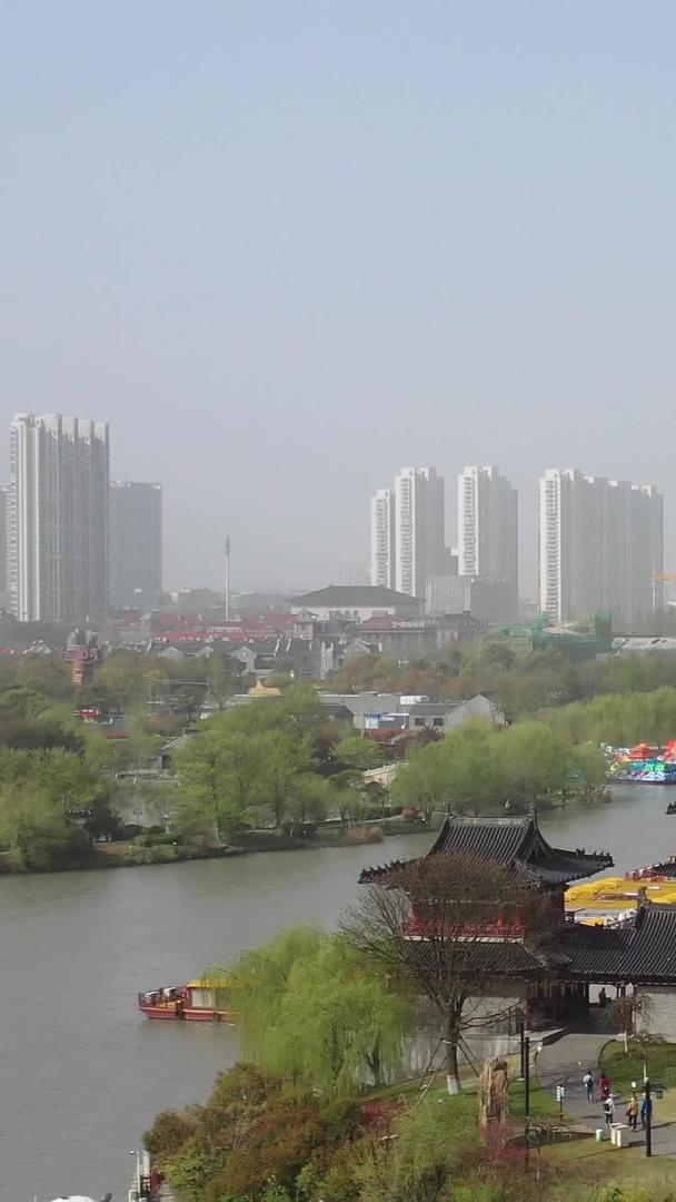 江苏省泰州城市风景凤城河景区视频的预览图
