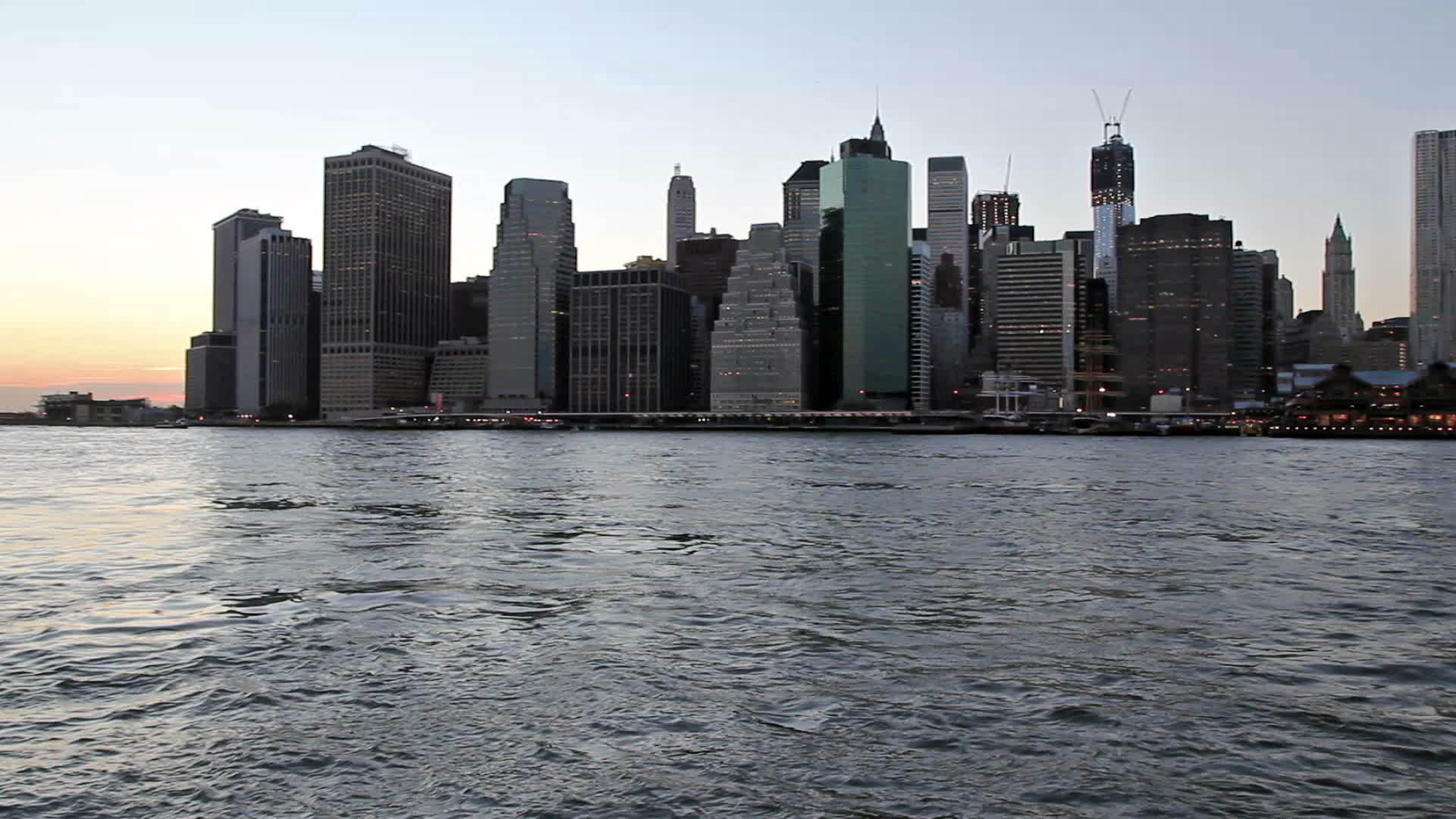 曼哈顿日落时低视频的预览图