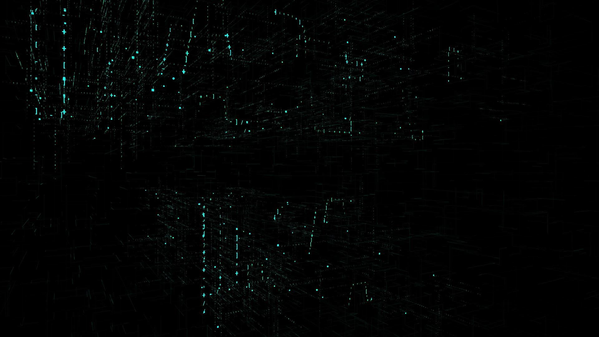 蓝色文字数据数字代码视频的预览图