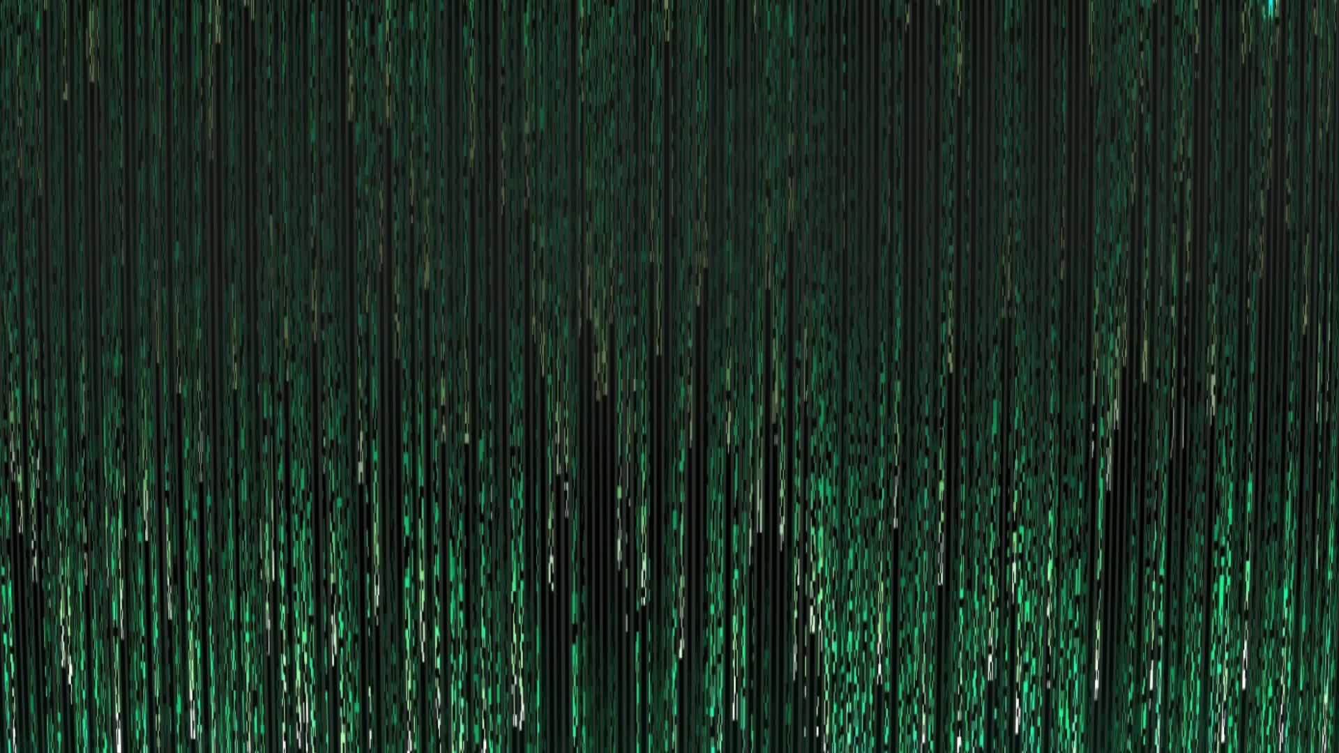 屏幕顶部的绿色颗粒落下视频的预览图