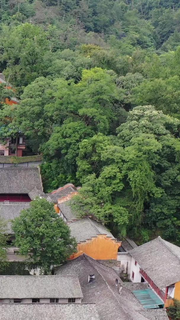 浙江天台山国清寺航拍视频视频的预览图