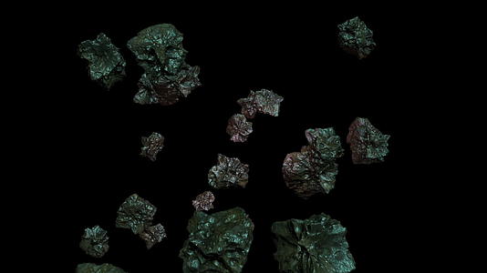 3d模型高精度旋转小行星视频的预览图