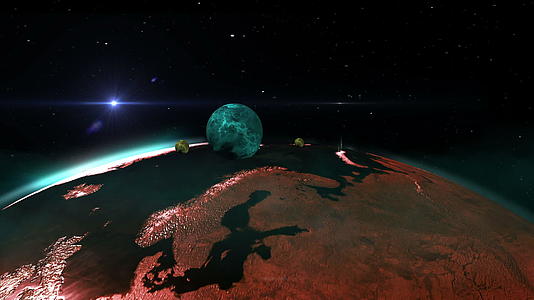 深空星云和行星视频的预览图