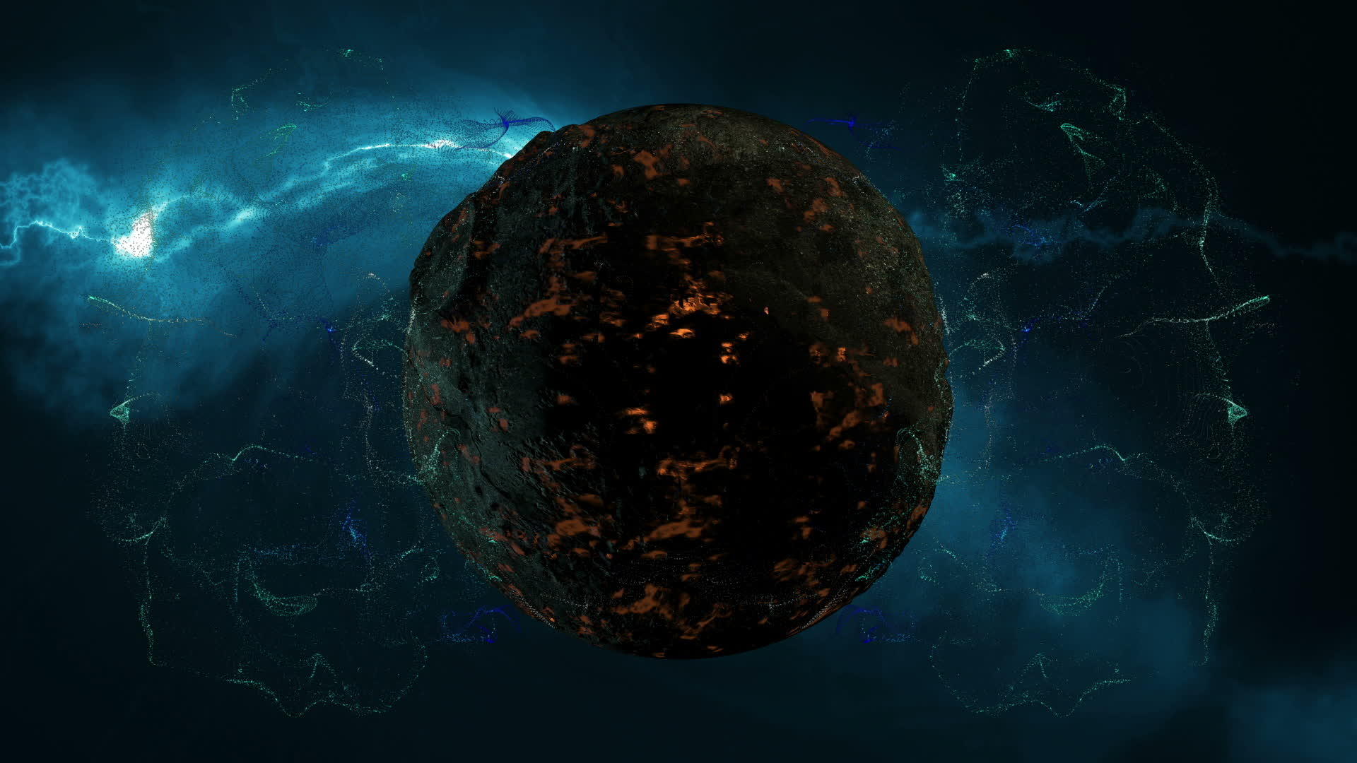 深空星云和行星视频的预览图