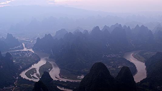 桂林山水甲天下4K航拍视频的预览图
