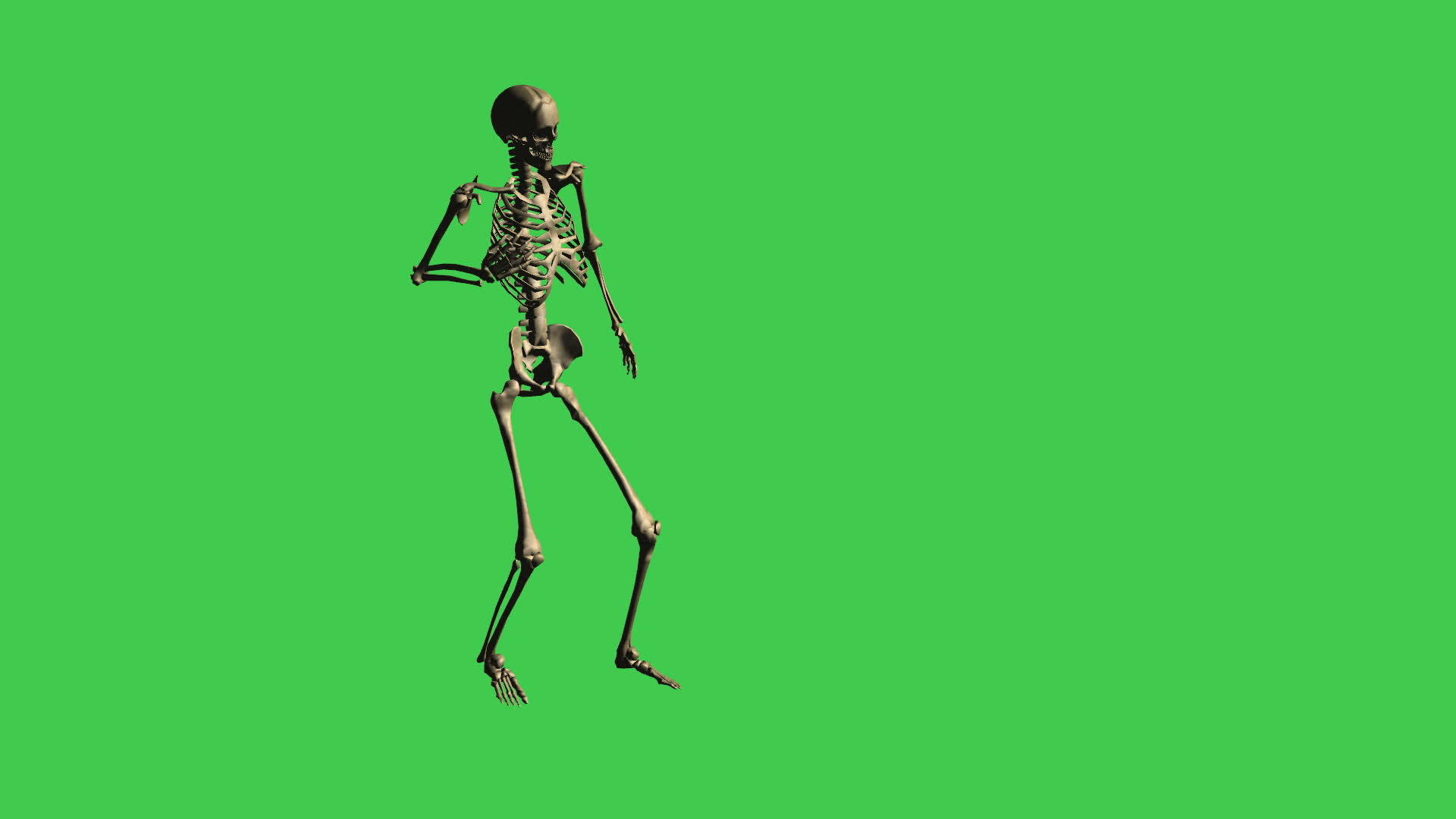 3D骨骼行走受伤动画-分开绿屏视频的预览图