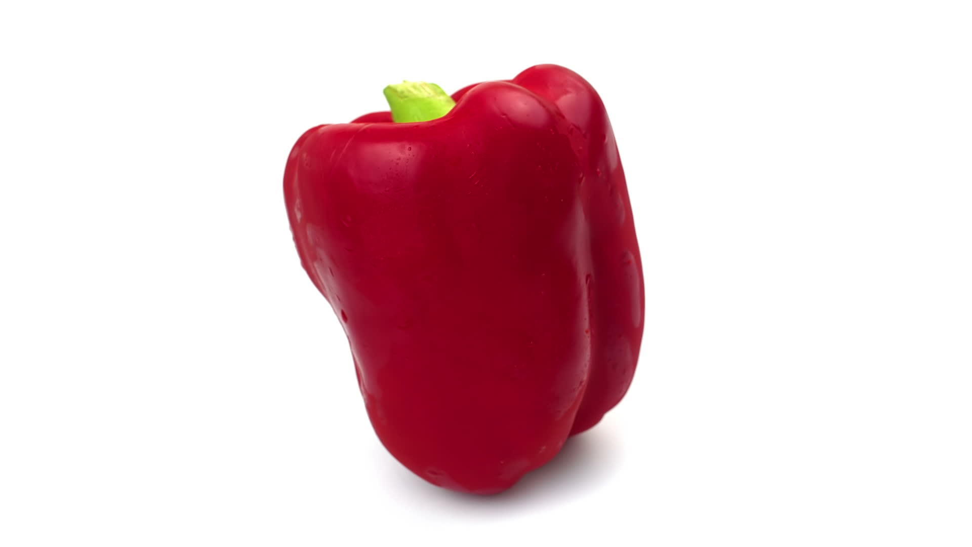 红胡椒的白色背景视频的预览图
