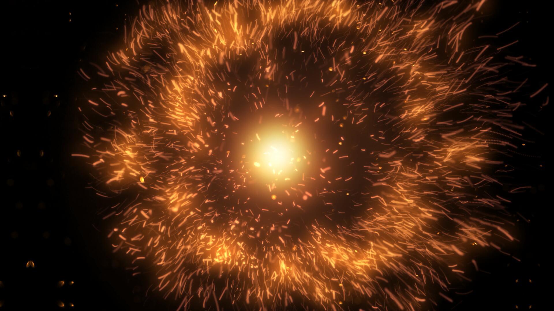 4k震撼粒子爆炸元素视频的预览图