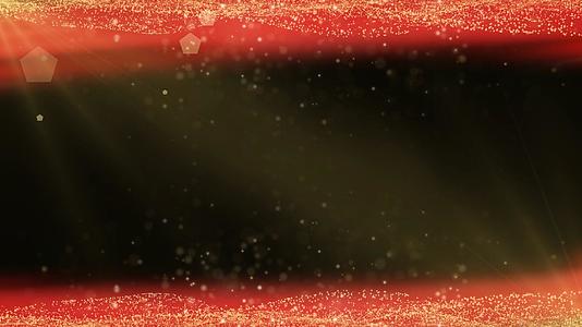 红色大气光效粒子动态视频边框视频元素视频的预览图