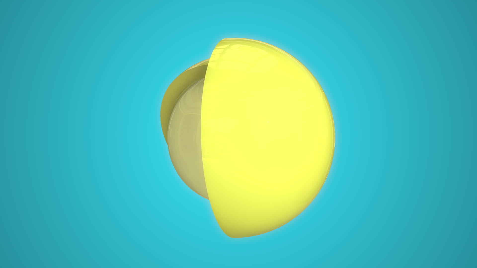黄色商业背景无缝循环抽象球形动画视频的预览图