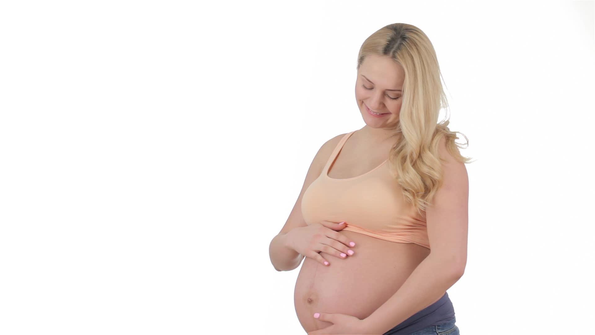 孕妇摸肚子视频的预览图