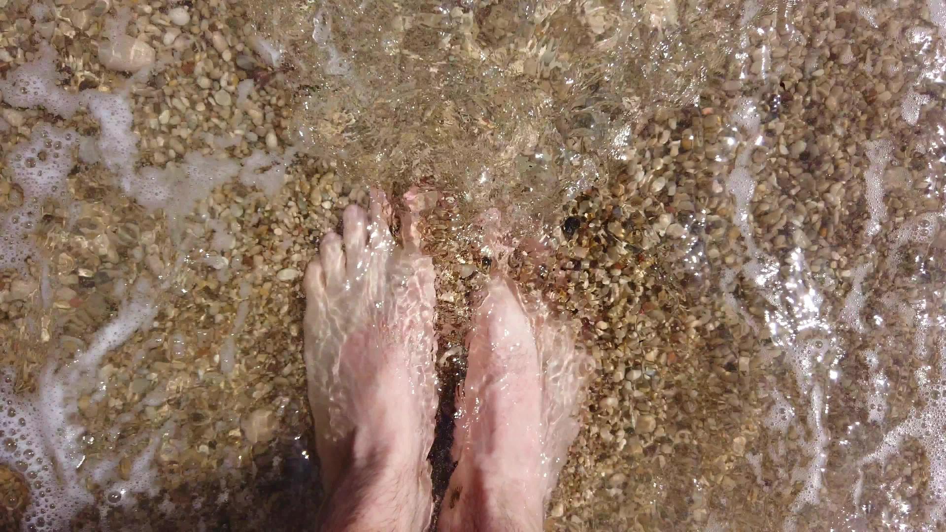 在海浪中腿视频的预览图