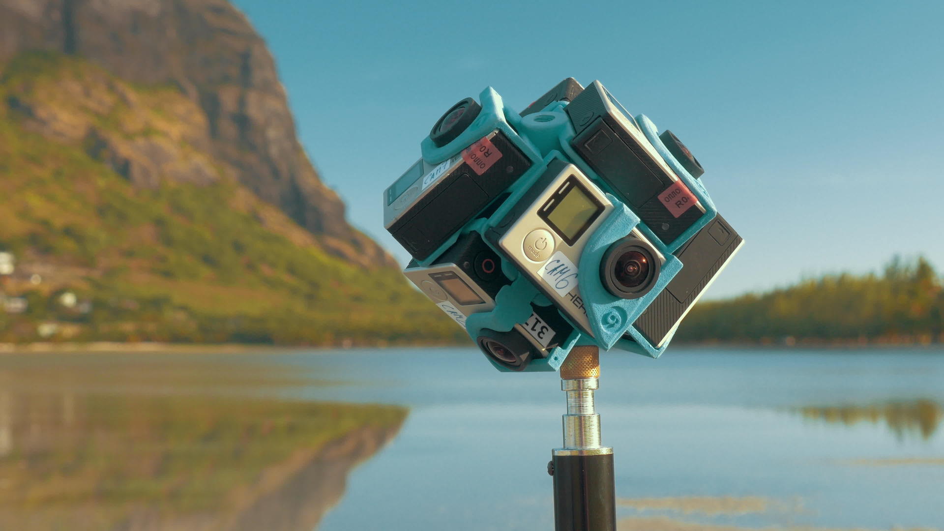 使用六台Gopro相机拍摄自然360度视频视频的预览图