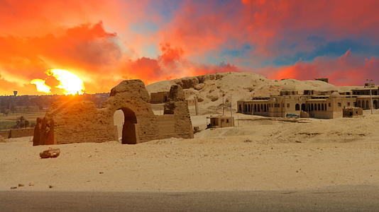 Egypt沙漠废墟视频的预览图