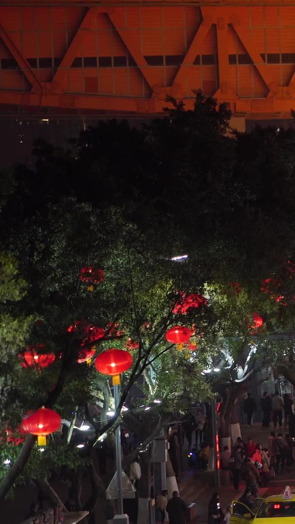 重庆洪崖洞多组实拍夜景车流镜头视频的预览图