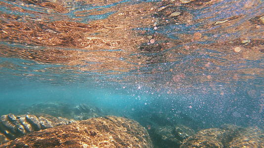 水下海的太阳射线视频的预览图