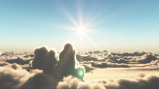 在云日落上飞翔视频的预览图