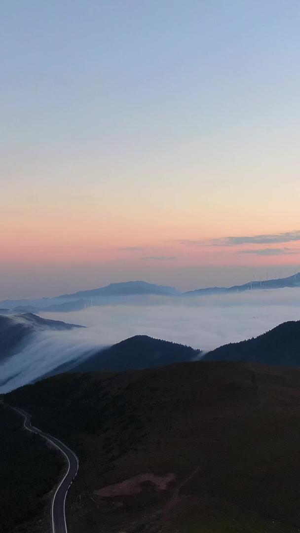 云海航拍视频在山西五台山流动视频的预览图