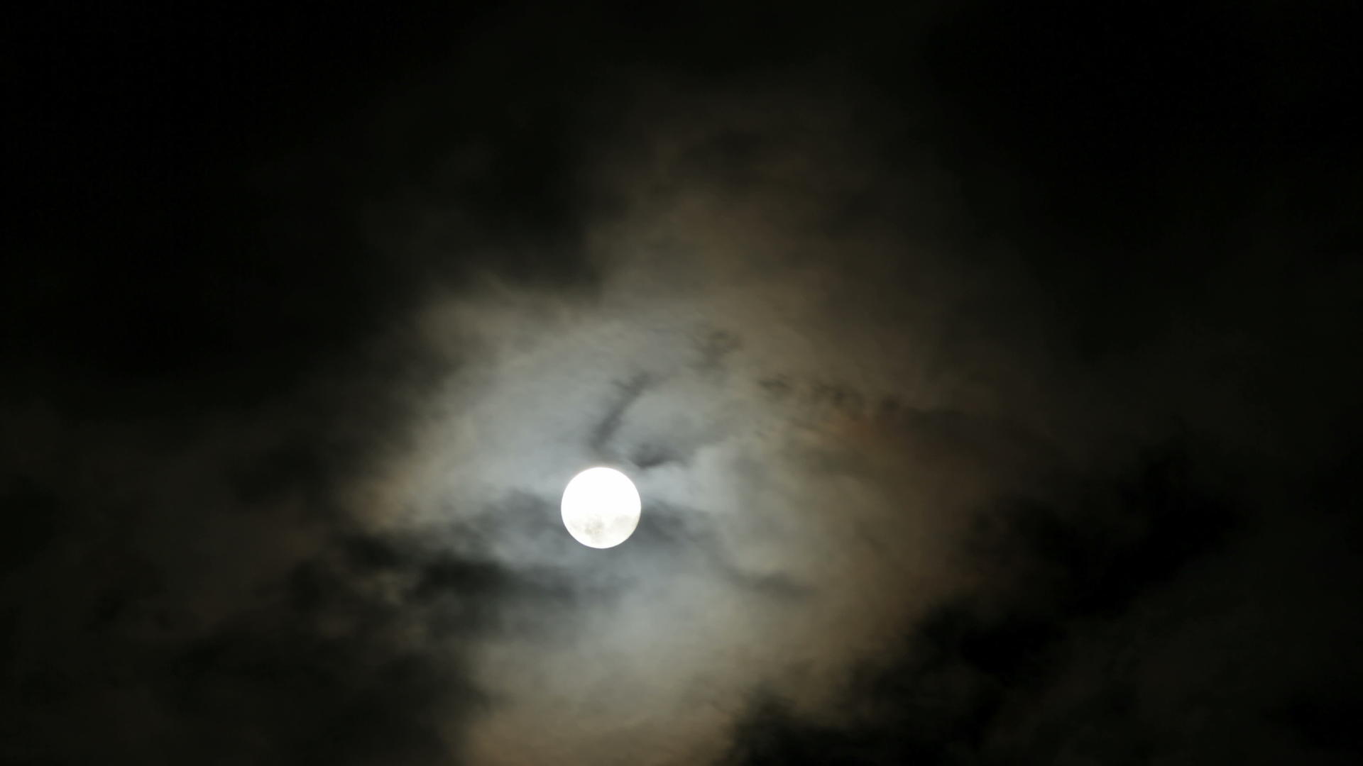 夜空时满月4k视频的预览图