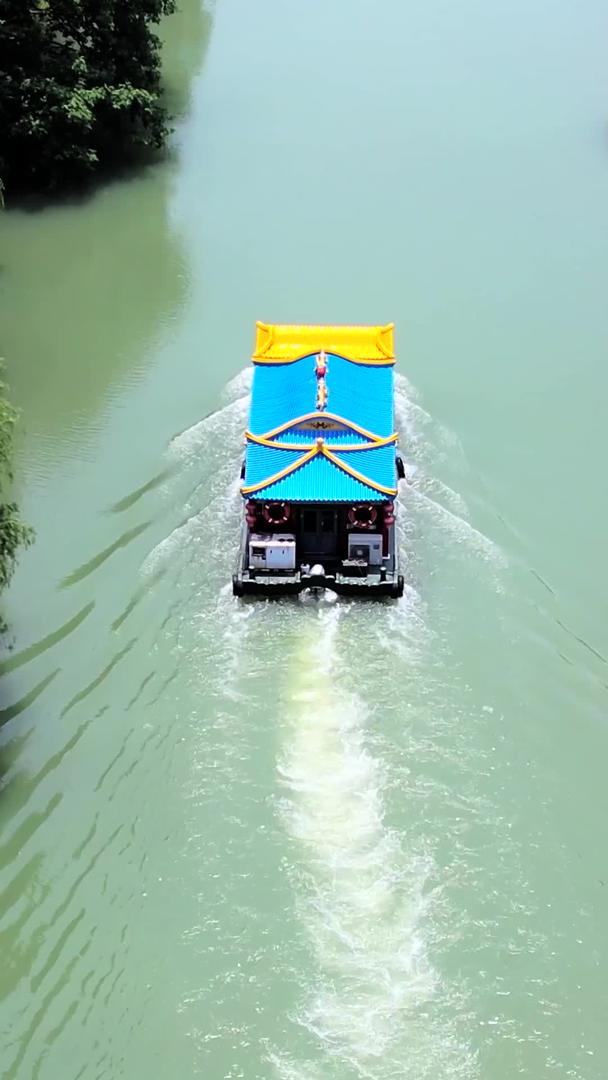扬州古运河扬州段航拍4A级景区视频的预览图