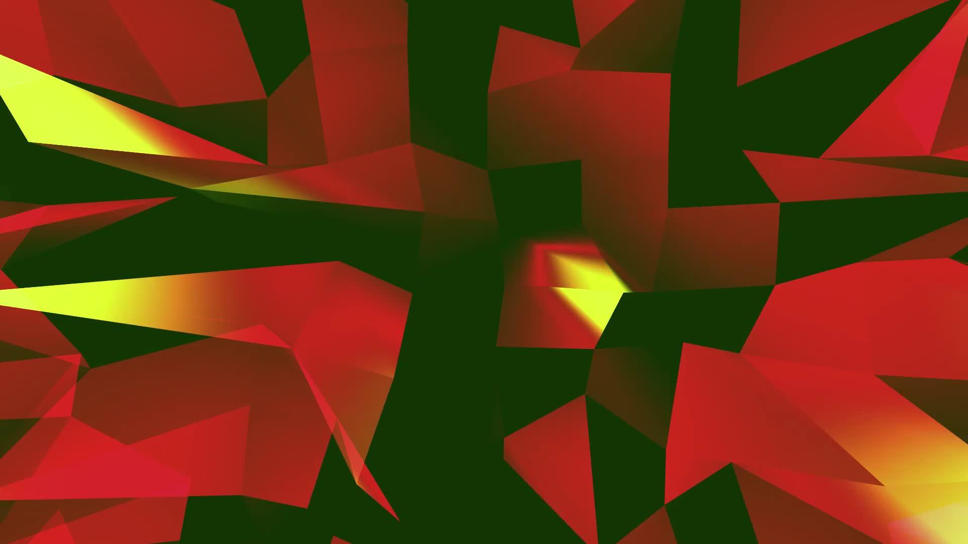 彩色三角形三角形无缝循环运动背景视频的预览图