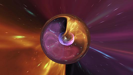 动画星系球抽象背景视频的预览图