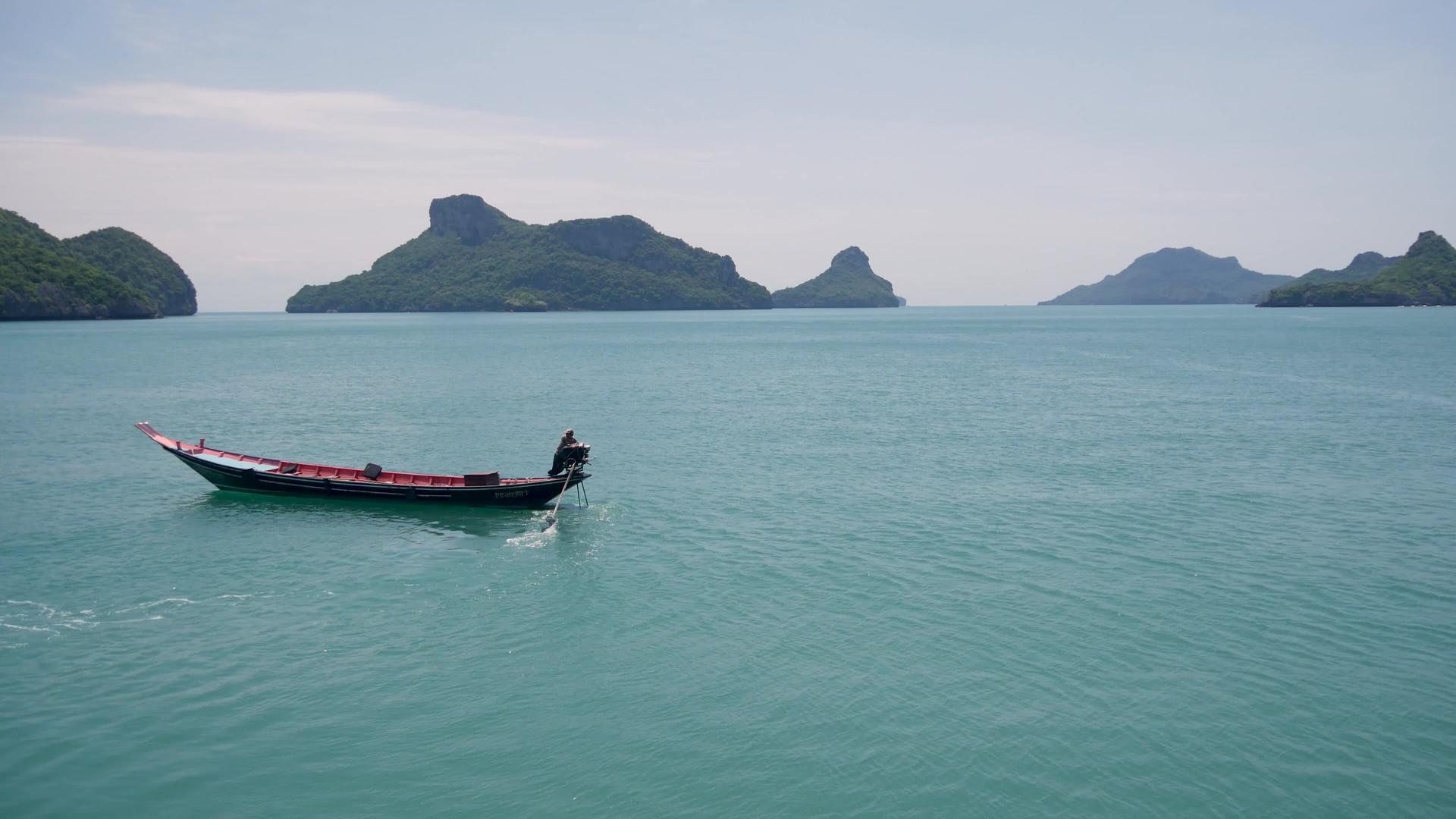 安通国家海洋公园位于苏梅岛旅游天堂热带度假胜地附近视频的预览图