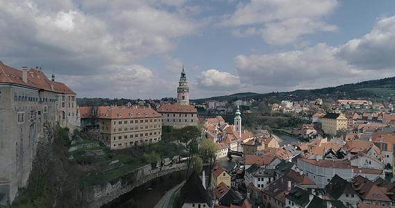 捷克共和国被捷克克鲁姆洛夫城堡拍摄视频的预览图
