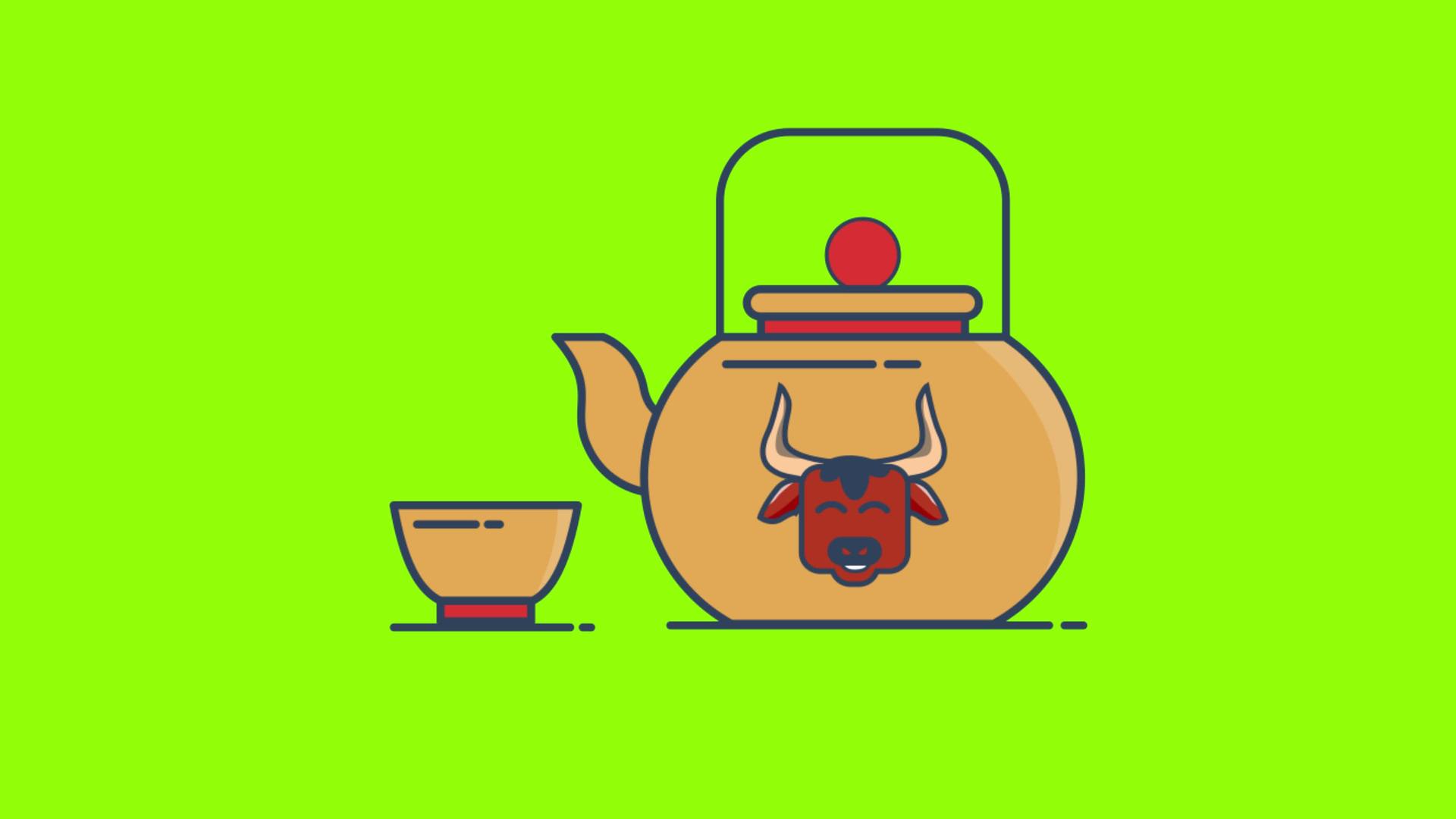 绿色屏幕teapot高品质视频的预览图