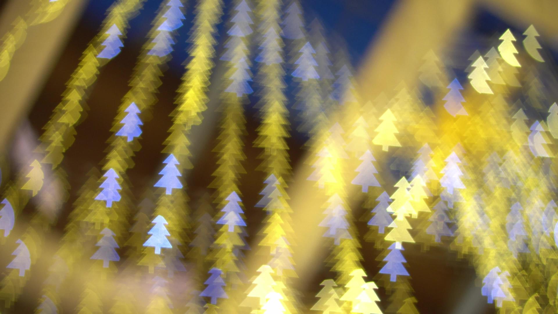 在圣诞树布基赫的背景背景闪烁视频的预览图