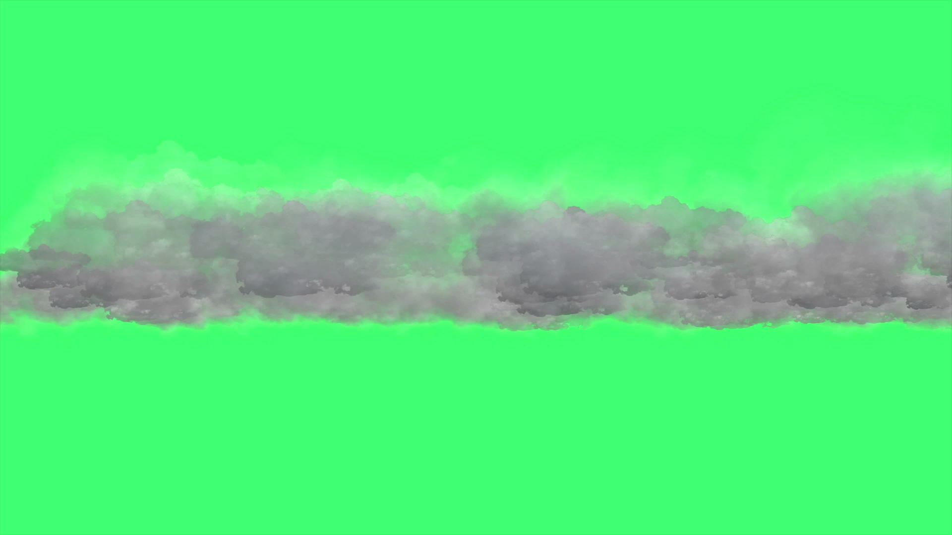 4k动画绿屏的云效应视频的预览图