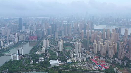 航拍武汉全景风光视频的预览图