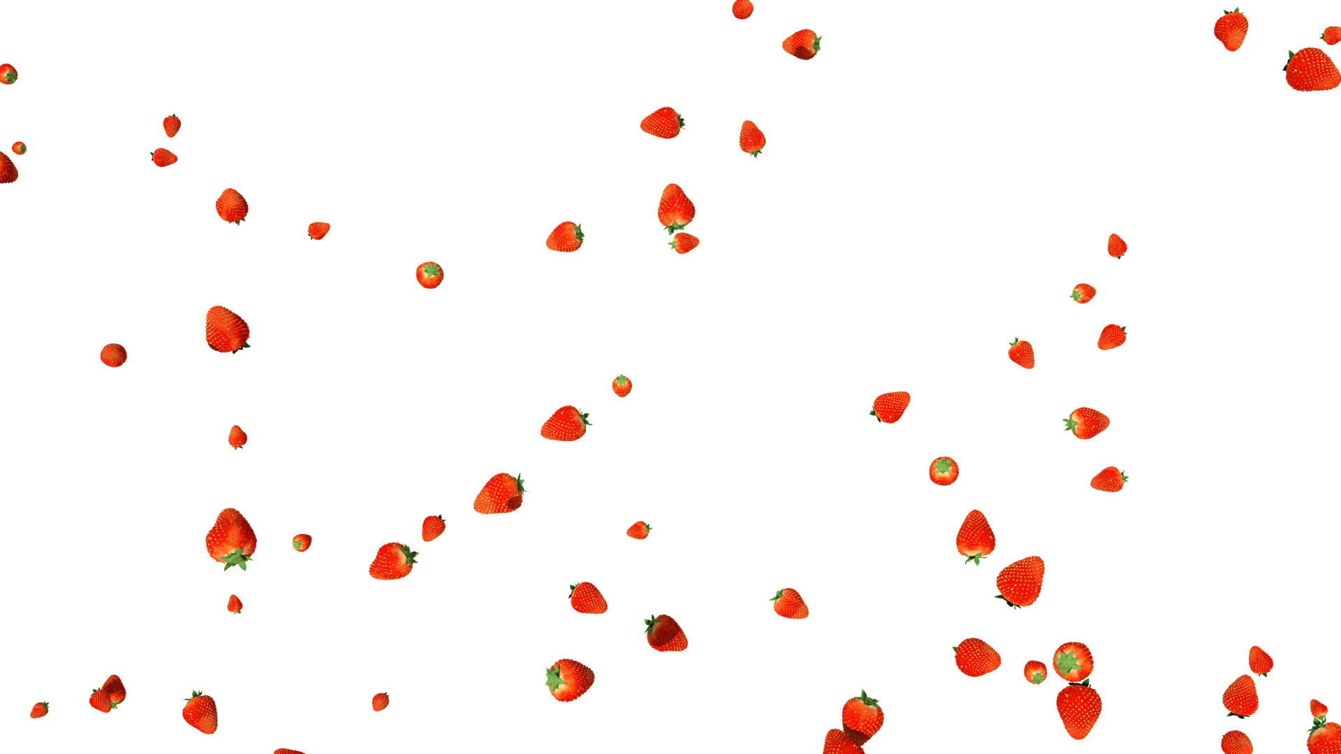 草莓以缓慢的动作飞向上方的视图视频的预览图