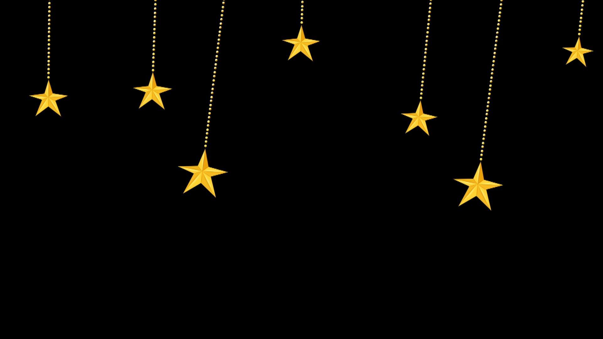 五角星装饰背景带通道视频的预览图