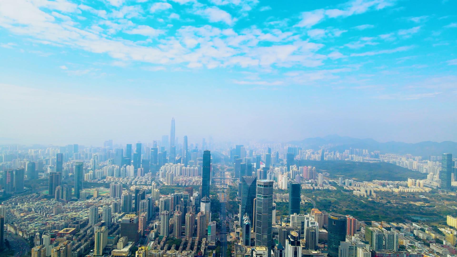 航拍深圳城市建设视频的预览图