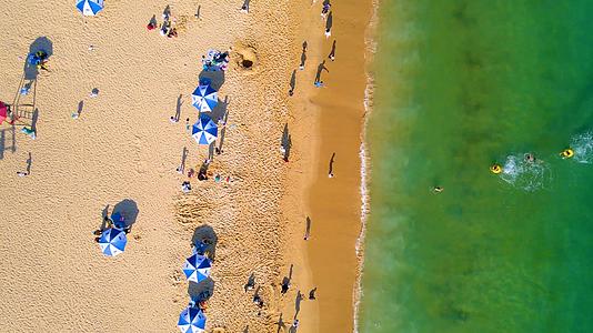 深圳梅沙湾游客沙滩视频的预览图