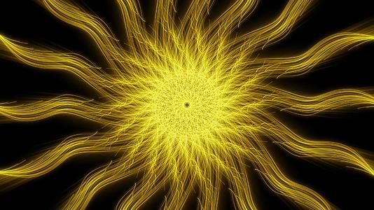 酷金光粒子圆圈聚集在一起视频的预览图