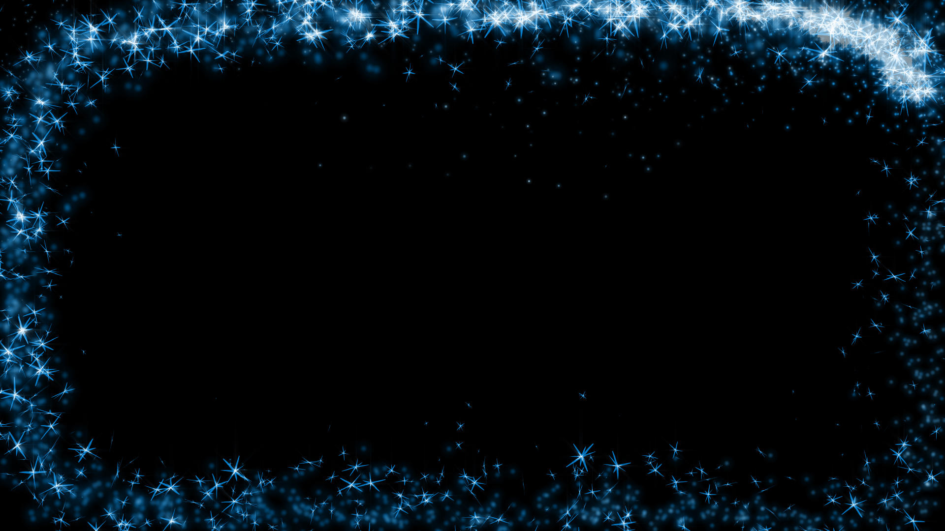 蓝色光斑星光沿边框移动修饰粒子动画视频的预览图
