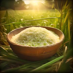 稻田里的大米产品摄影视频的预览图