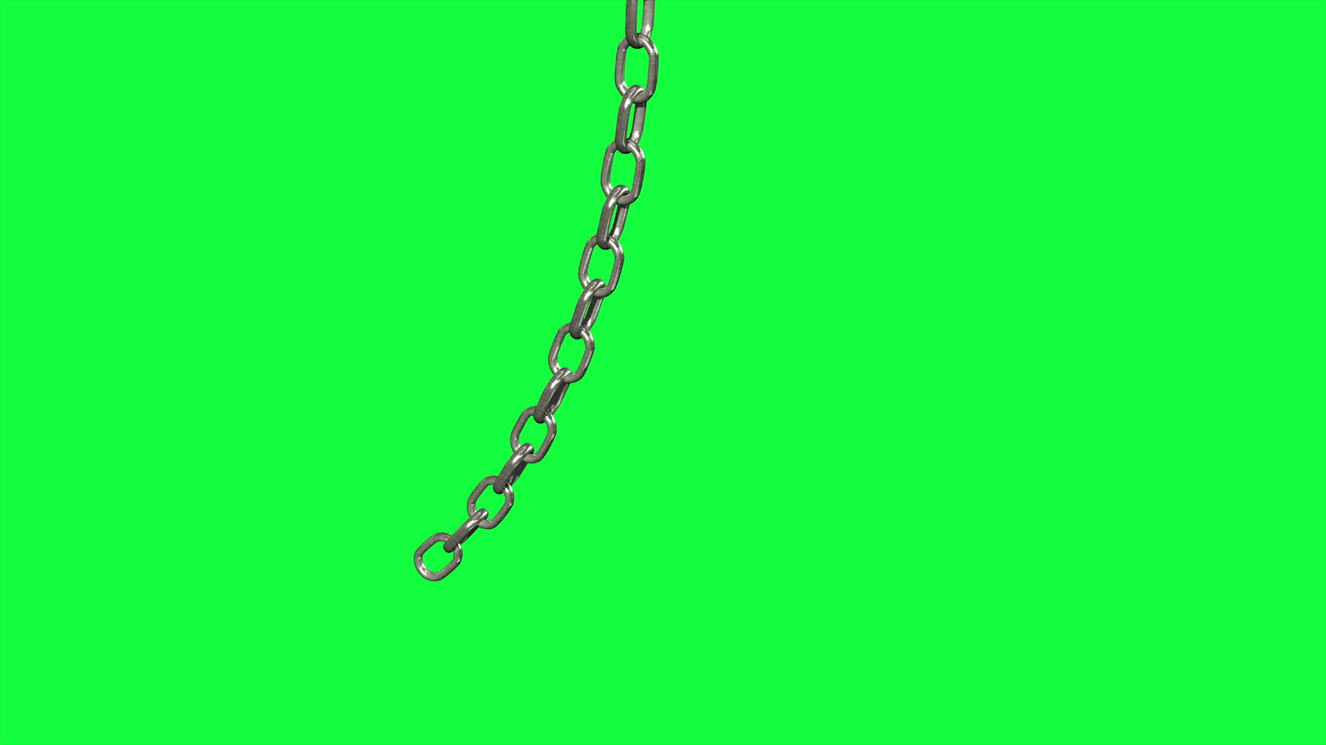 金属链在绿色屏幕上滚动视频的预览图
