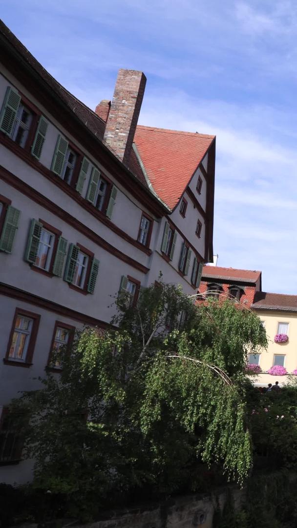 欧洲德国著名旅游城市班贝格历史文化老城建筑延时视频视频的预览图