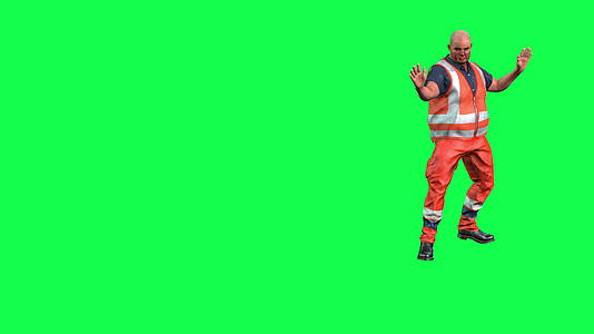 绿幕3D男人穿救生衣视频的预览图