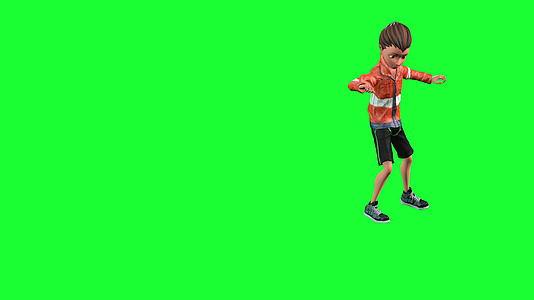 绿幕儿童动画3d形象视频的预览图