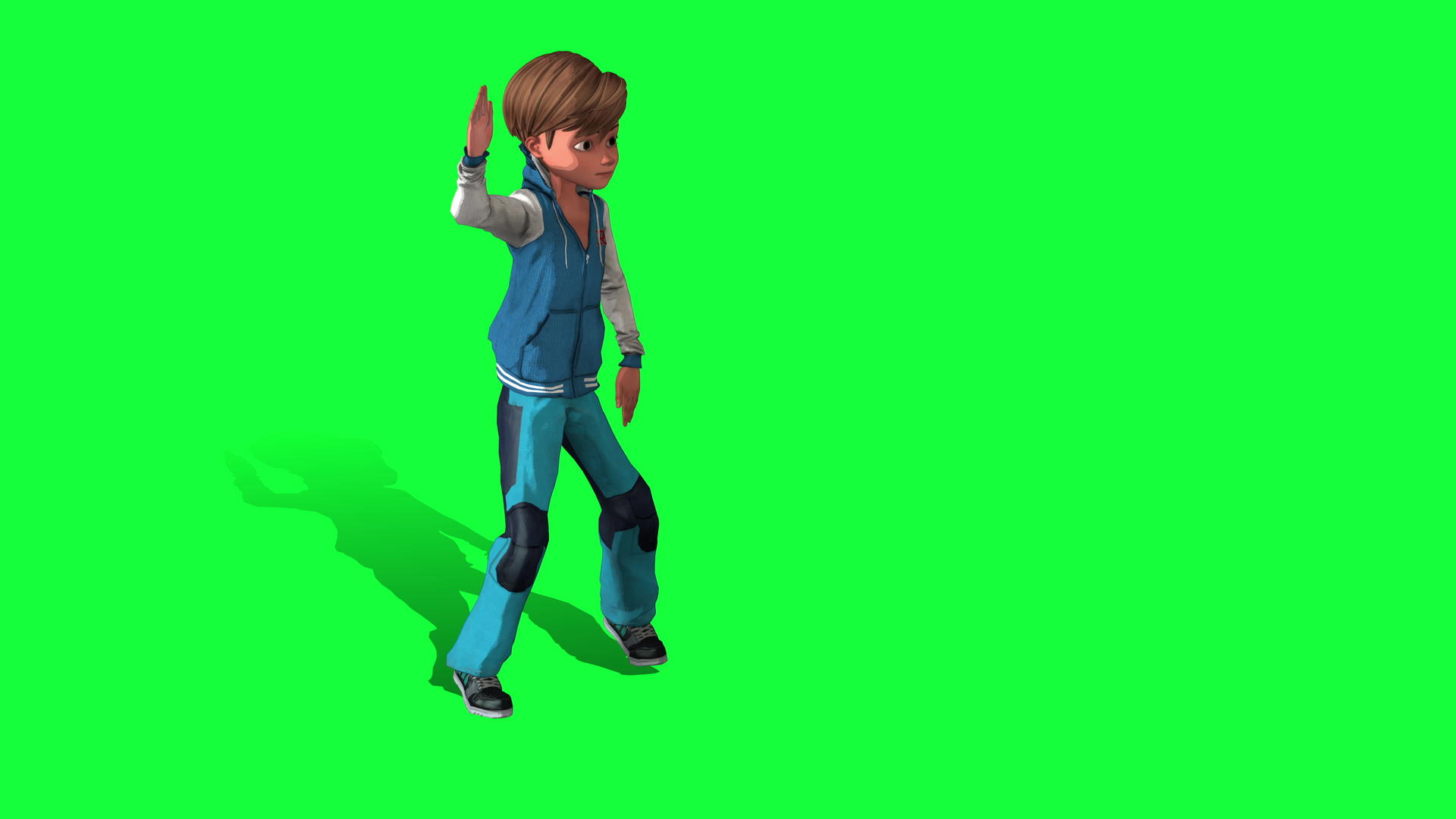 绿幕儿童动画3d形象视频的预览图
